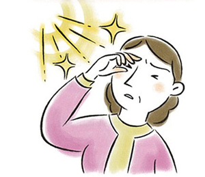 まぶしくなる・明るいところで見えにくい